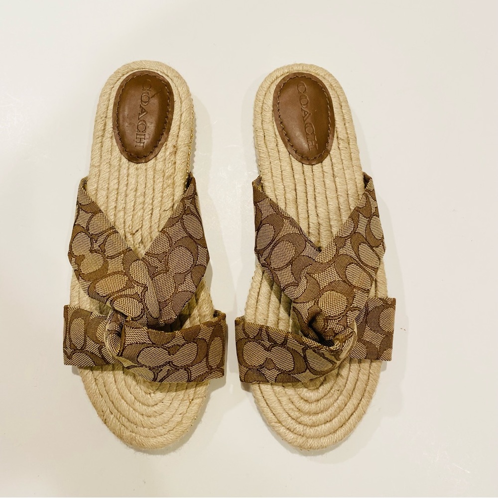 Coach Charli Espadrille Slides Size 11 - Picture 4 of 13